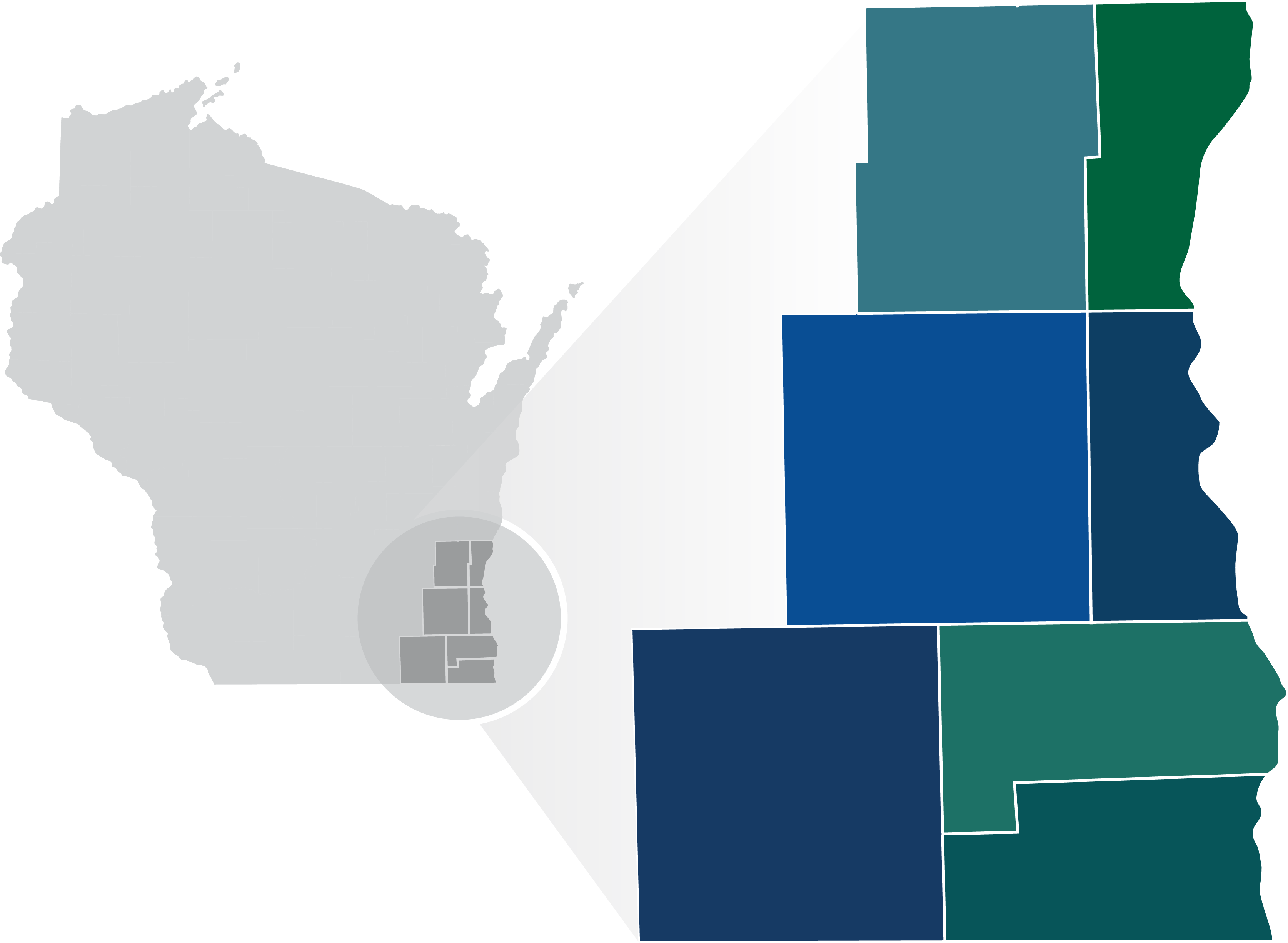7 county map