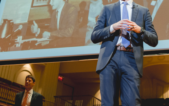 Dale Kooyenga on stage