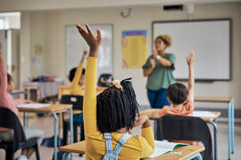 Students in a classroom