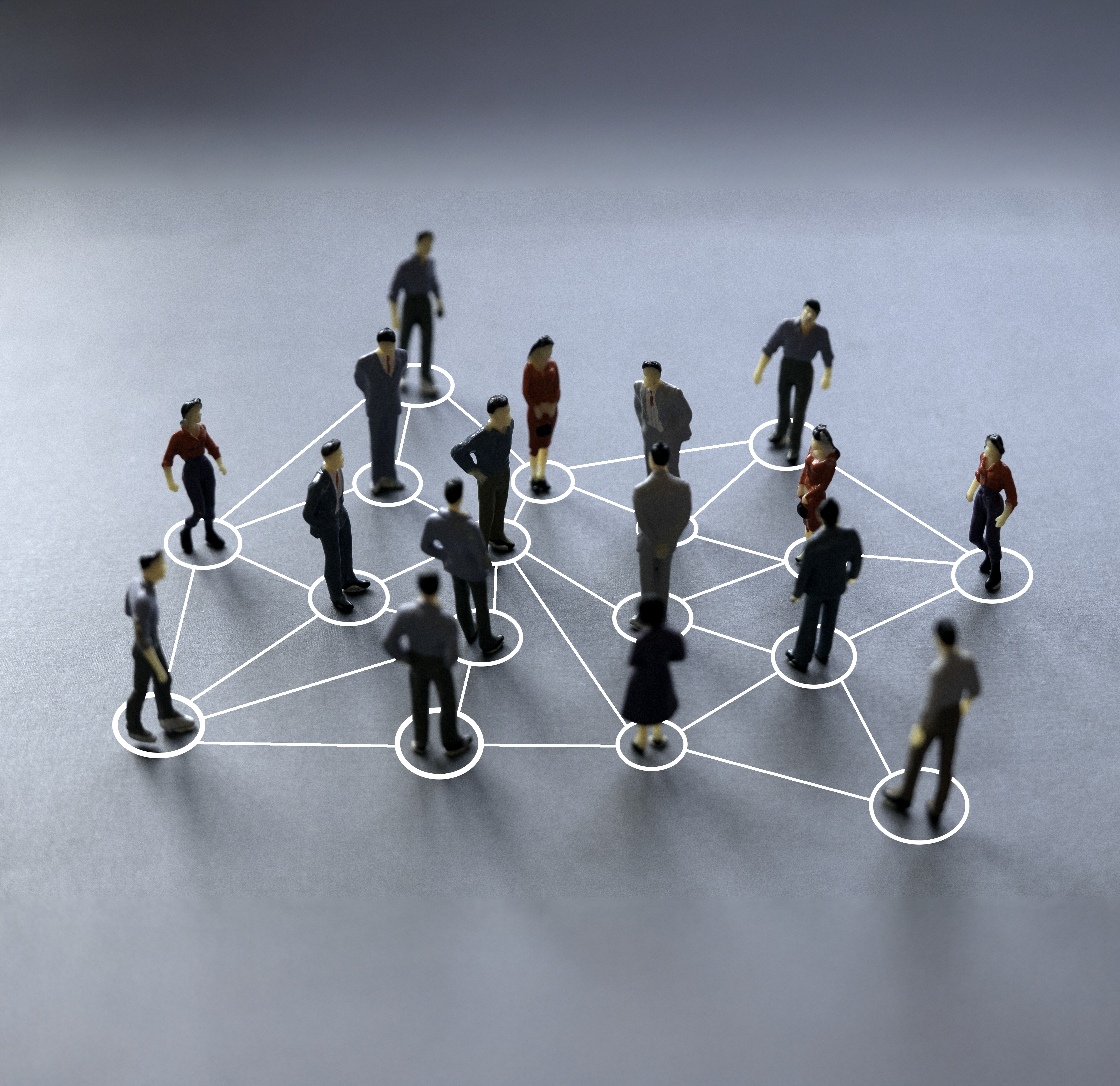 Membership – Small business background People standing in a group