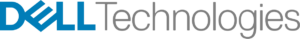 Dell Technologies corporate logo using teal and grey fonts